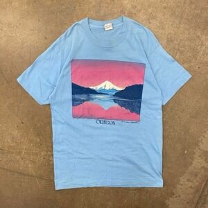 Vintage Oregon Nature Mountains 80s Single Stitch Destination T-Shirt Size XL